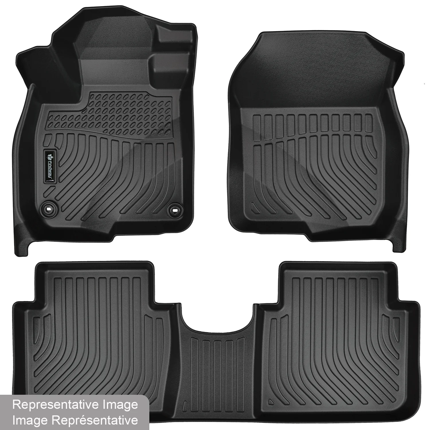 F100 3D Car Floor Liners - TPE Rubber